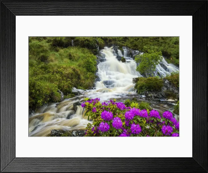Framed Print : Waterfall in Spring, Glenveagh National Park, Co. Donegal, Ireland Framed Print : Waterfall in Spring, Glenveagh National Park, Co. Donegal, Ireland
