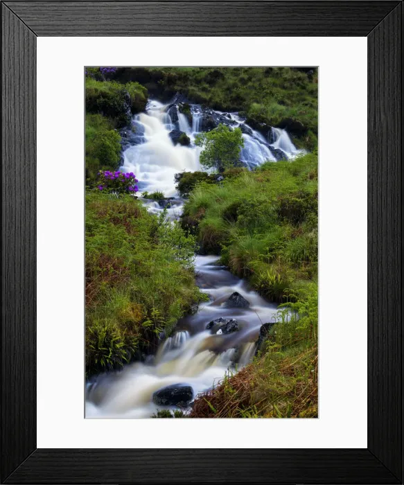 Framed Print : Waterfall in Spring, Glenveagh National Park, Co. Donegal, Ireland Framed Print : Waterfall in Spring, Glenveagh National Park, Co. Donegal, Ireland