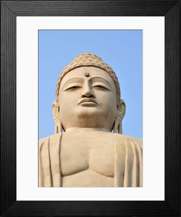 Framed Print : The great Buddha of Bodhgaya, India Framed Print : The great Buddha of Bodhgaya, India