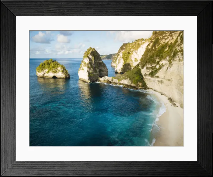Framed Print : Aerial View of Diamond Beach, Klungkung, Nusa Penida, Bali, Indonesia Framed Print : Aerial View of Diamond Beach, Klungkung, Nusa Penida, Bali, Indonesia
