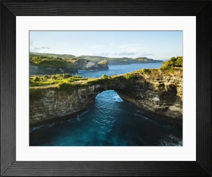 Framed Print : Aerial View of Broken Beach, Klungkung, Nusa Penida, Bali, Indonesia Framed Print : Aerial View of Broken Beach, Klungkung, Nusa Penida, Bali, Indonesia