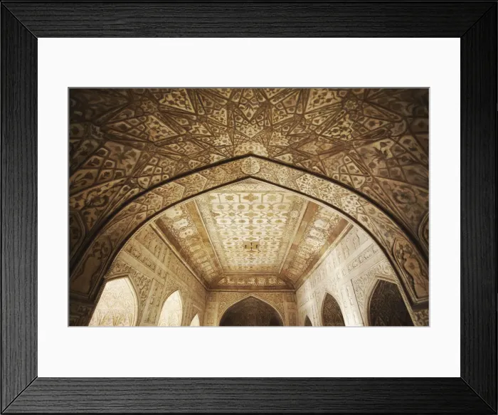Framed Print : Ceiling of Khas Mahal in Agra Fort, Agra, Uttar Pradesh, India Framed Print : Ceiling of Khas Mahal in Agra Fort, Agra, Uttar Pradesh, India