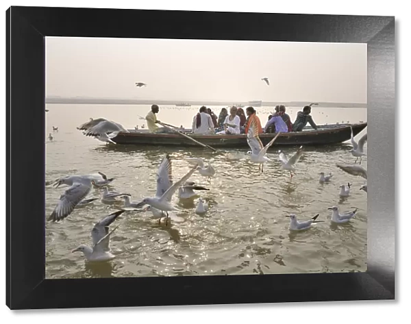 The Ganges river. Varanasi, India
