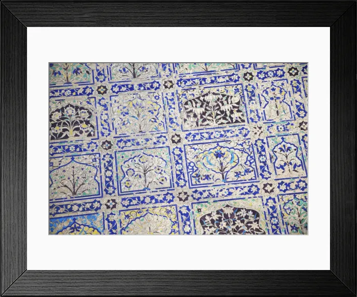 Framed Print : Details of tiles on Chini-ka-Rauza (tomb of Afzal Khan), Agra, Uttar Pradesh, India Framed Print : Details of tiles on Chini-ka-Rauza (tomb of Afzal Khan), Agra, Uttar Pradesh, India
