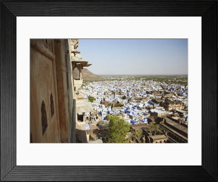 Framed Print : View of Bundi from Bundi Palace, Bundi, Rajasthan, India Framed Print : View of Bundi from Bundi Palace, Bundi, Rajasthan, India