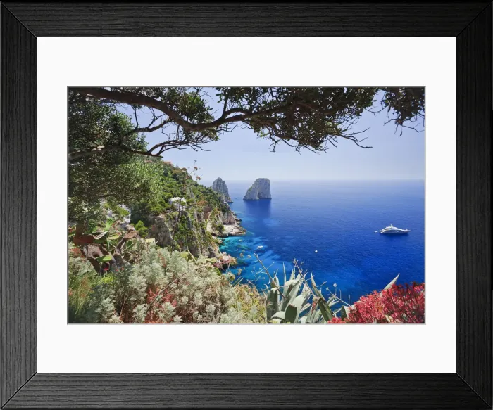 Framed Print : Italy, Campania, Napoli district, Capri. Faraglioni Framed Print : Italy, Campania, Napoli district, Capri. Faraglioni