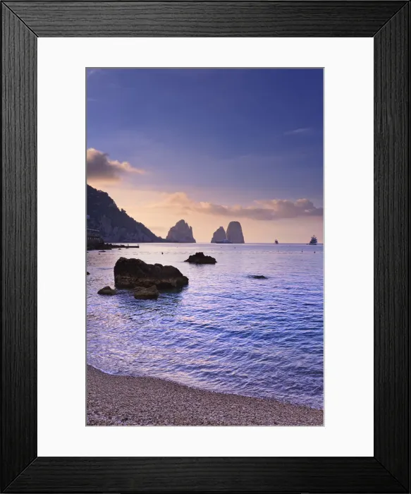Framed Print : Italy, Campania, Napoli district, Capri. Faraglioni Framed Print : Italy, Campania, Napoli district, Capri. Faraglioni