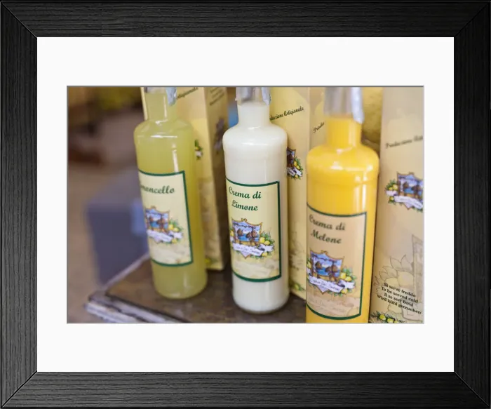 Framed Print : Italy, Campania, Napoli district, Capri. Limoncello Framed Print : Italy, Campania, Napoli district, Capri. Limoncello