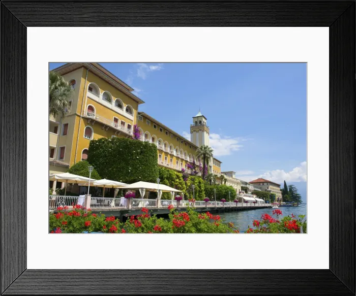 Framed Print : Hotel in Gardone Riviera, Lake Garda, Italy Framed Print : Hotel in Gardone Riviera, Lake Garda, Italy