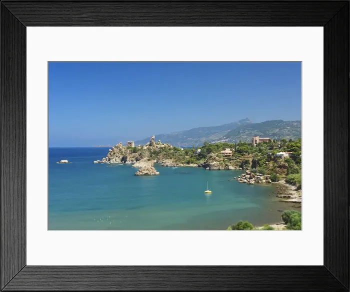 Framed Print : Caldura Beach, Cefalu, Sicily, Italy Framed Print : Caldura Beach, Cefalu, Sicily, Italy