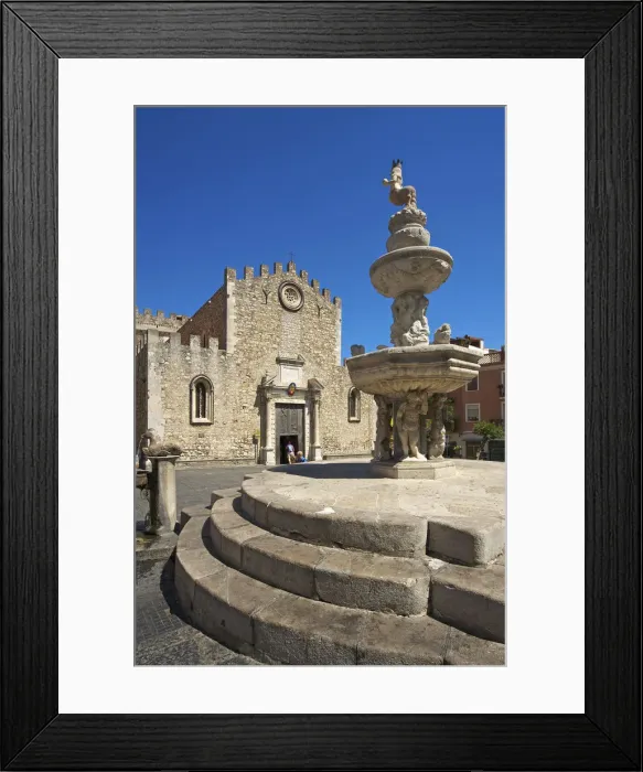 Framed Print : Cathedral San Nicolo, Taormina, Sicily, Italy Framed Print : Cathedral San Nicolo, Taormina, Sicily, Italy