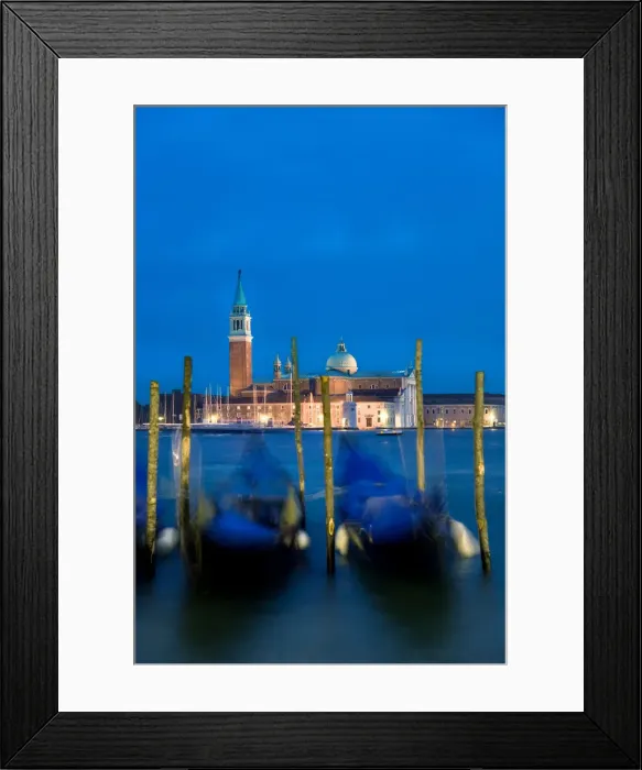 Framed Print : Gondolas & San Giorgio Maggiore, Venice, Veneto, Italy Framed Print : Gondolas & San Giorgio Maggiore, Venice, Veneto, Italy