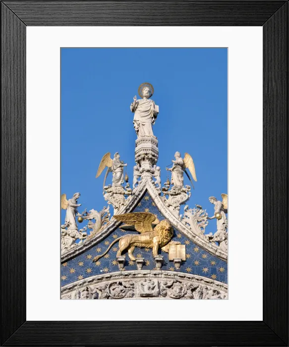 Framed Print : Venecian Lion, St. Marks Basilica, Venice, Veneto, Italy Framed Print : Venecian Lion, St. Marks Basilica, Venice, Veneto, Italy
