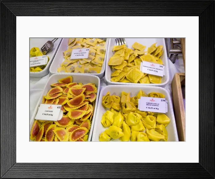 Framed Print : Pasta, Delicatessen, Treviso, Veneto, Italy Framed Print : Pasta, Delicatessen, Treviso, Veneto, Italy