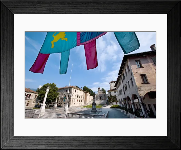 Framed Print : Piazza Maggiore, Feltre, Dolomites, Veneto, Italy Framed Print : Piazza Maggiore, Feltre, Dolomites, Veneto, Italy