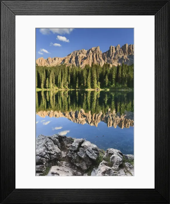 Framed Print : Italy, Trentino-Alto Adige, Bolzano district, South Tyrol, Val d Ega, Carezza Framed Print : Italy, Trentino-Alto Adige, Bolzano district, South Tyrol, Val d Ega, Carezza