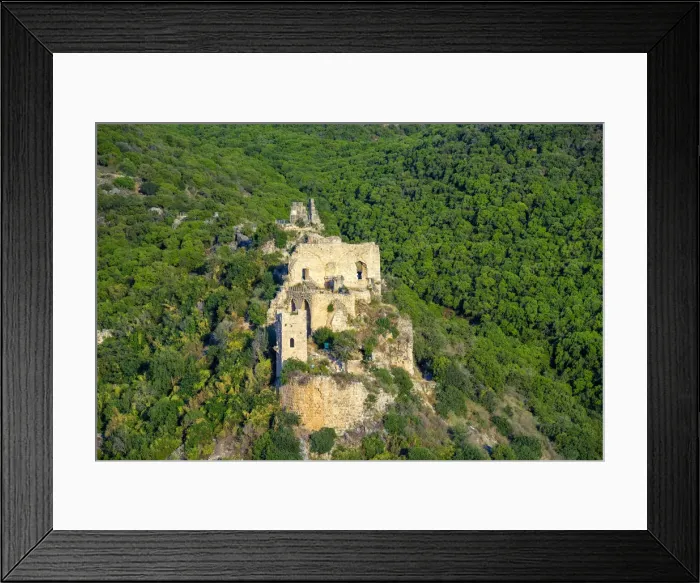 Framed Print : Israel, North District, Upper Galilee. Montfort Castle, a ruined Crusader fortress Framed Print : Israel, North District, Upper Galilee. Montfort Castle, a ruined Crusader fortress
