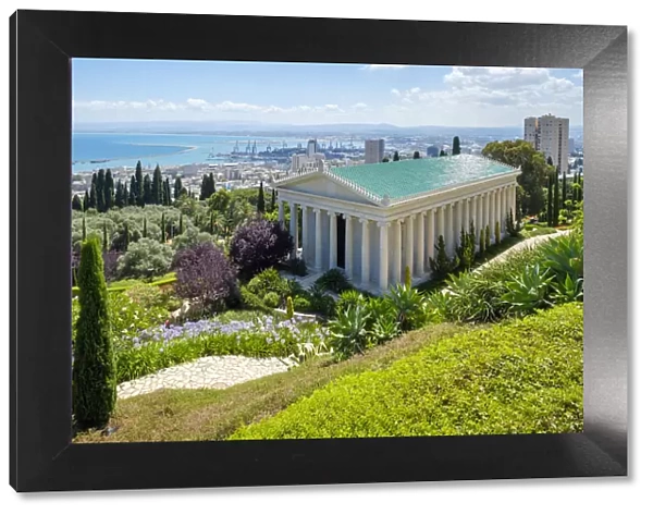 Israel, Haifa District, Haifa. The International Baha i Archives building at