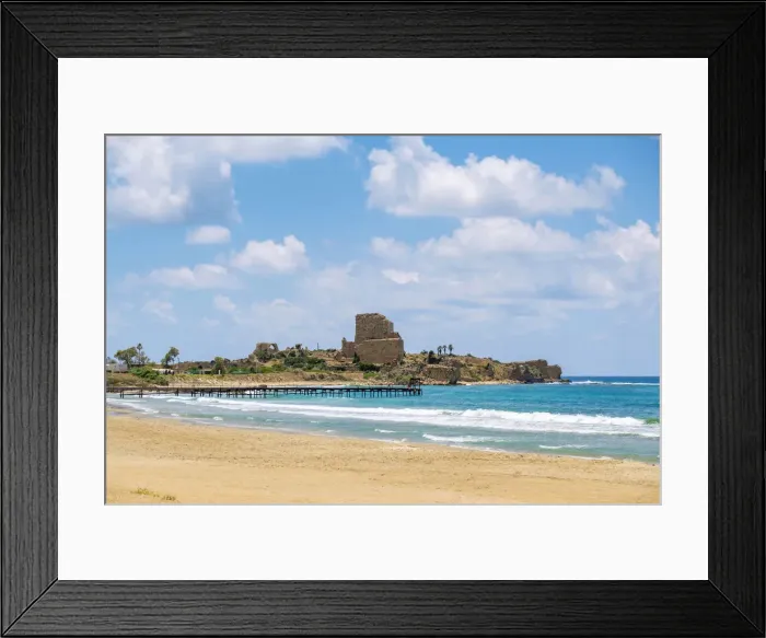 Framed Print : Israel, Haifa District, Atlit. Ruins of Chateau Pelegrin Fortress on the Mediterranean Framed Print : Israel, Haifa District, Atlit. Ruins of Chateau Pelegrin Fortress on the Mediterranean