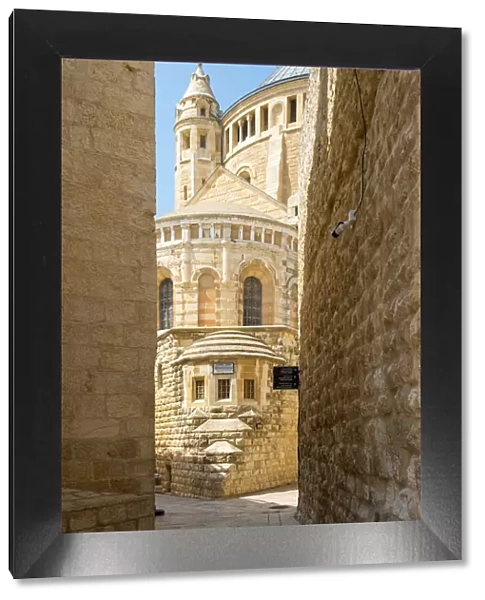 Israel, Jerusalem District, Jerusalem. Dormition Abbey on Mount Zion