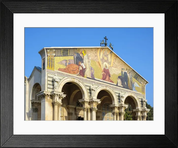 Framed Print : Israel, Jerusalem District, Jerusalem. The Church of All Nations in the Kidron Valley Framed Print : Israel, Jerusalem District, Jerusalem. The Church of All Nations in the Kidron Valley