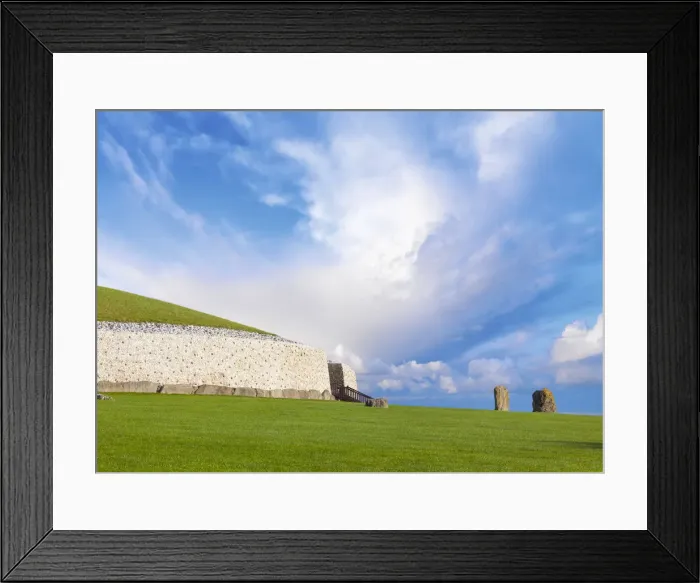 Framed Print : Ireland, Co. Meath, Newgrange, stone age passage tomb Framed Print : Ireland, Co. Meath, Newgrange, stone age passage tomb