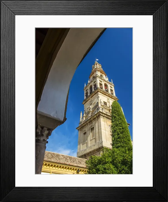 Framed Print : The Torre del Alminar belfry, Mezquita Cathedral, Cordoba, Andalusia, Spain Framed Print : The Torre del Alminar belfry, Mezquita Cathedral, Cordoba, Andalusia, Spain