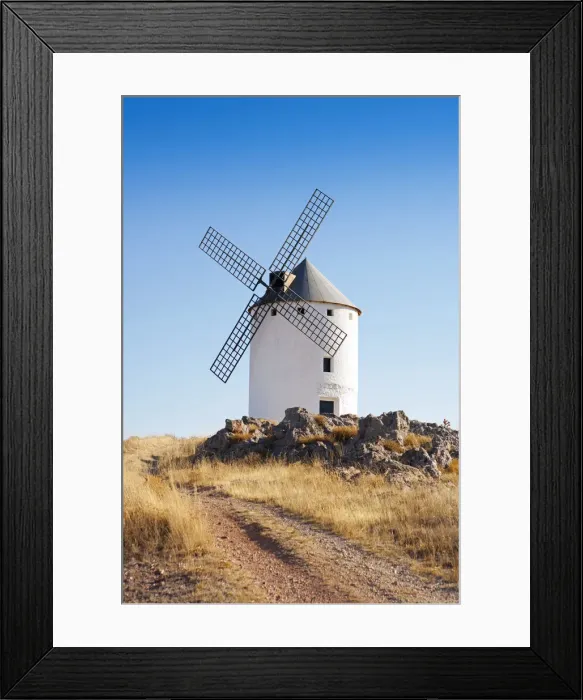 Framed Print : Europe, Spain, Castile-La Mancha, Toledo, Ruta de Don Quijote (Don Quixote Route)