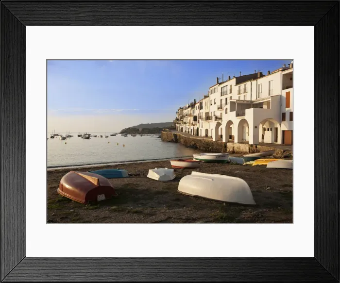 Framed Print : Europe, Spain, Catalonia, Alt Emporda comarca, Girona, Costa Brava, the waterfront Framed Print : Europe, Spain, Catalonia, Alt Emporda comarca, Girona, Costa Brava, the waterfront