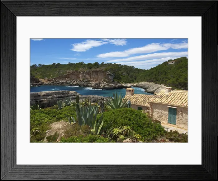 Framed Print : Finca, Cala Sa'Amonia, Sa'Almunia, Majorca, Balearics, Spain Framed Print : Finca, Cala Sa'Amonia, Sa'Almunia, Majorca, Balearics, Spain