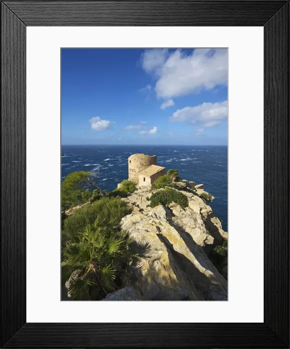 Framed Print : Torre Cala en Basset, Sant Elm, Majorca, Balearics, Spain