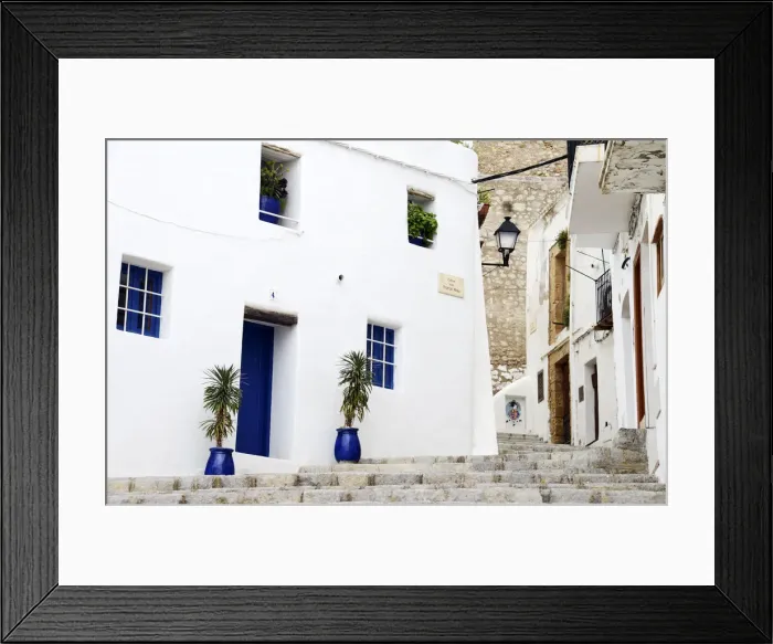 Framed Print : Old city of Ibiza town, Ibiza, Balearic Islands, Spain Framed Print : Old city of Ibiza town, Ibiza, Balearic Islands, Spain