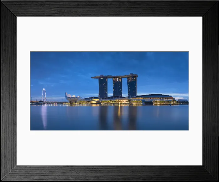 Framed Print : Marina Bay Sands Hotel at dawn, Marina Bay, Singapore