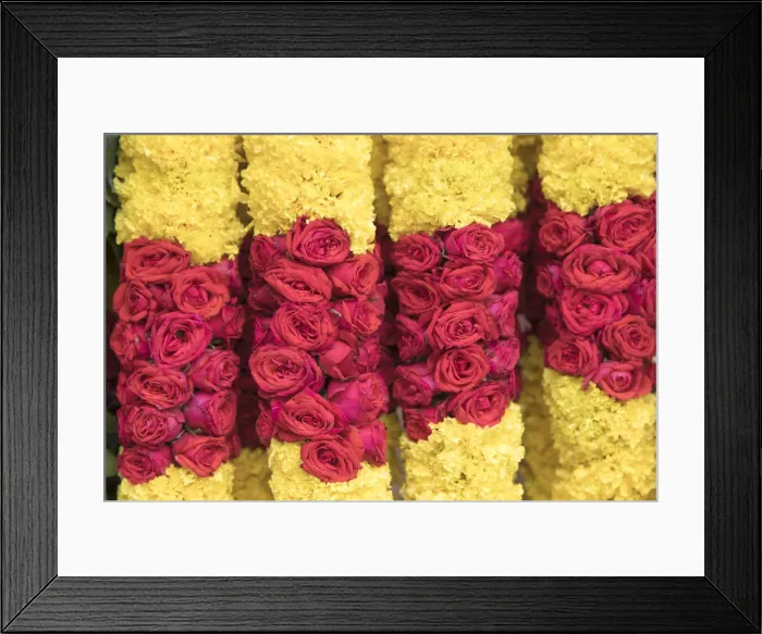 Framed Print : Flower garlands, Little India, Singapore Framed Print : Flower garlands, Little India, Singapore