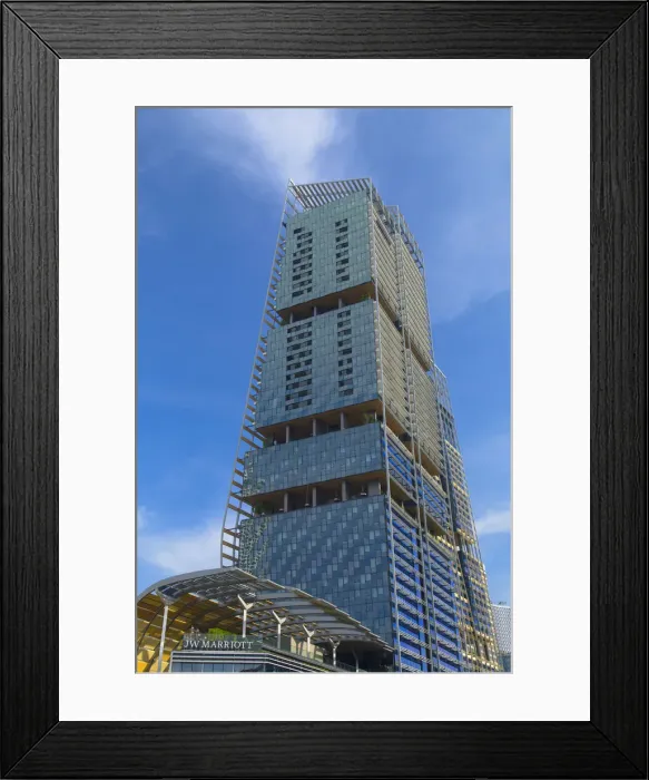 Framed Print : JW Marriott Hotel in South Beach Tower, Singapore Framed Print : JW Marriott Hotel in South Beach Tower, Singapore