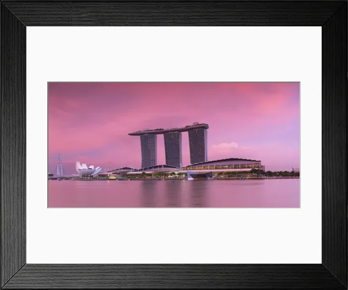Framed Print : Marina Bay Sands Hotel at sunset, Singapore Framed Print : Marina Bay Sands Hotel at sunset, Singapore