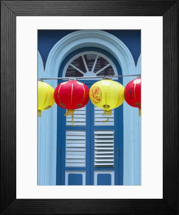 Framed Print : Lanterns, Chinatown, Singapore