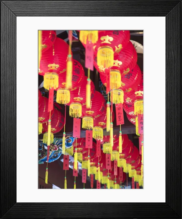 Framed Print : Lanterns at Thian Hock Keng Temple, Chinatown, Singapore Framed Print : Lanterns at Thian Hock Keng Temple, Chinatown, Singapore
