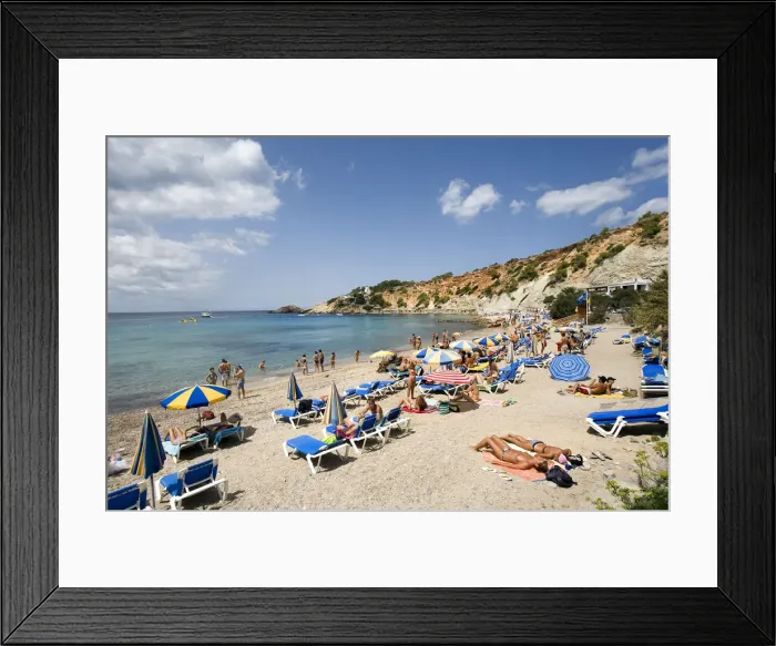 Framed Print : Cala d Hort, Ibiza, the Balearic Islands, Spain