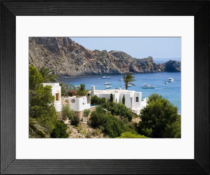 Framed Print : Finca, Cala of the Jondal, Ibiza, the Balearic Islands, Spain Framed Print : Finca, Cala of the Jondal, Ibiza, the Balearic Islands, Spain