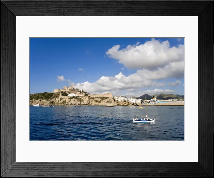 Framed Print : Dalt Vila, Eivissa, Ibiza, the Balearic Islands, Spain