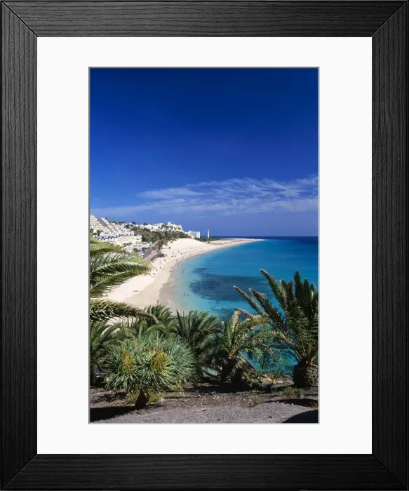 Framed Print : Beach of Morra Jable, Jandia, Fuerteventura, Canary Islands, Spain