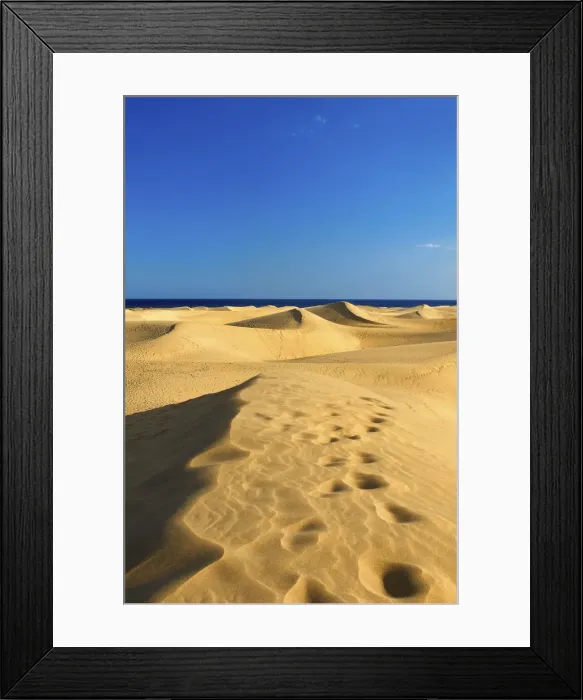 Framed Print : Sand dunes of Maspalomas, Gran Canaria, Canary Islands, Spain Framed Print : Sand dunes of Maspalomas, Gran Canaria, Canary Islands, Spain