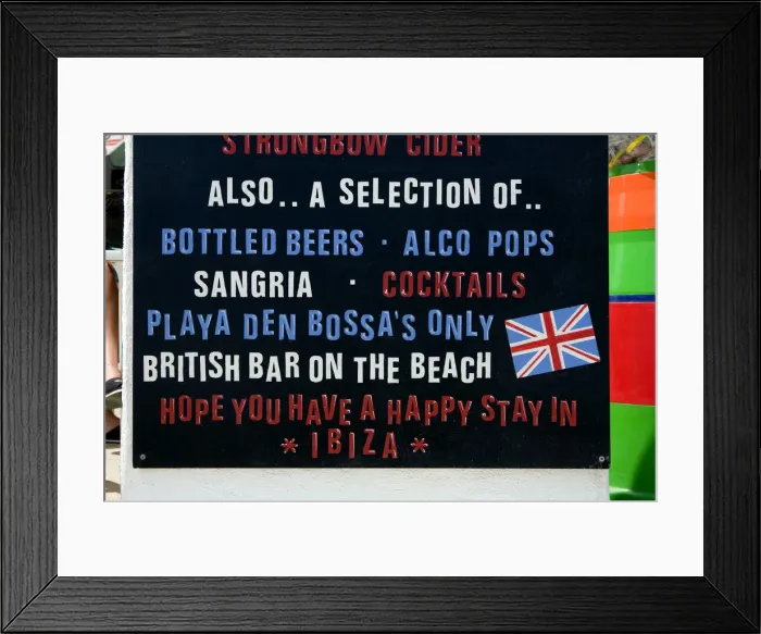 Framed Print : Pub, Ibiza, the Balearic Islands, Spain Framed Print : Pub, Ibiza, the Balearic Islands, Spain