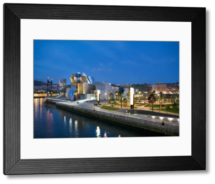 Framed Print : Guggenheim Museum, architect Frank O. Gehry, Bilbao, Basque Country, Spain Framed Print : Guggenheim Museum, architect Frank O. Gehry, Bilbao, Basque Country, Spain