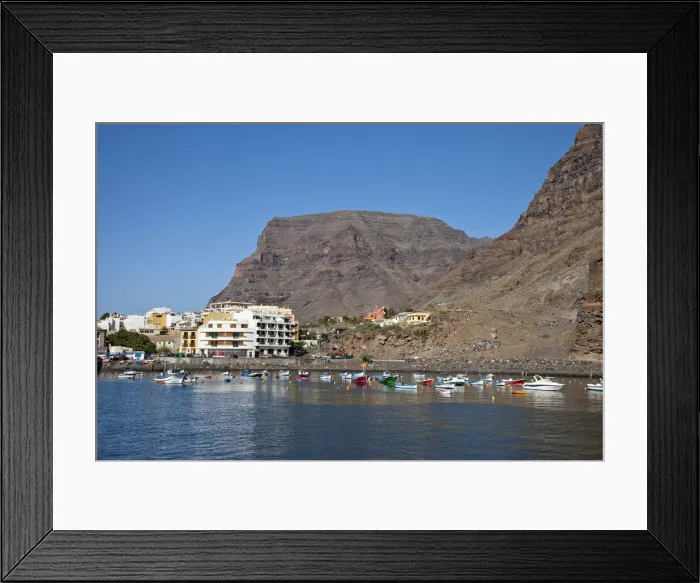Framed Print : Harbour, Playa de Vueltas, Valle Gran Rey, La Gomera, Canary Islands, Spain Framed Print : Harbour, Playa de Vueltas, Valle Gran Rey, La Gomera, Canary Islands, Spain