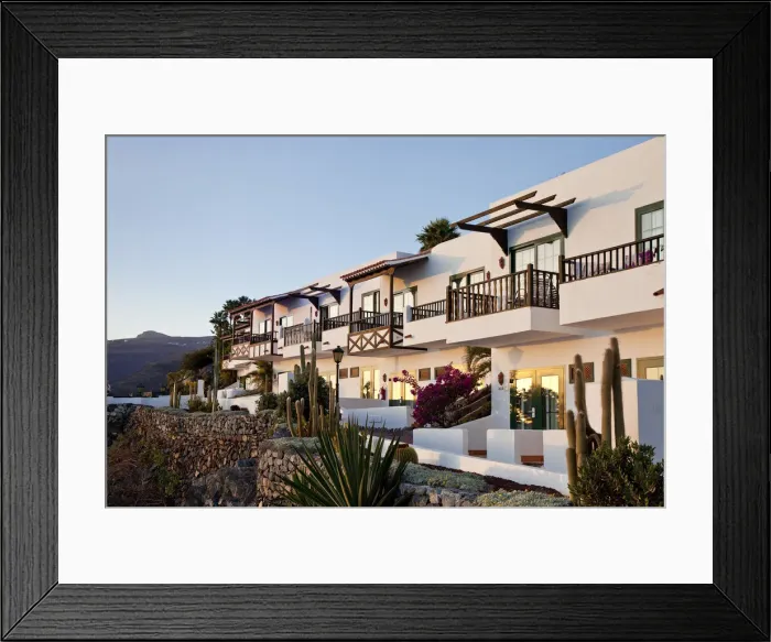 Framed Print : Hotel Jardin Tecina, Playa Santiago, La Gomera, Canary Islands, Spain