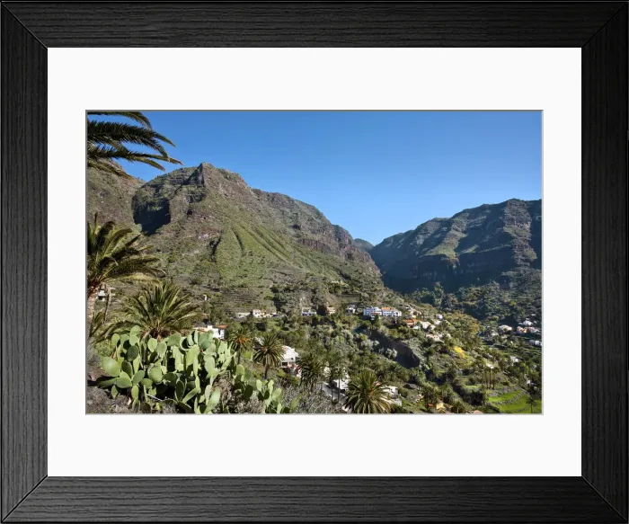 Framed Print : Valle Gran Rey, La Gomera, Canary Islands, Spain Framed Print : Valle Gran Rey, La Gomera, Canary Islands, Spain