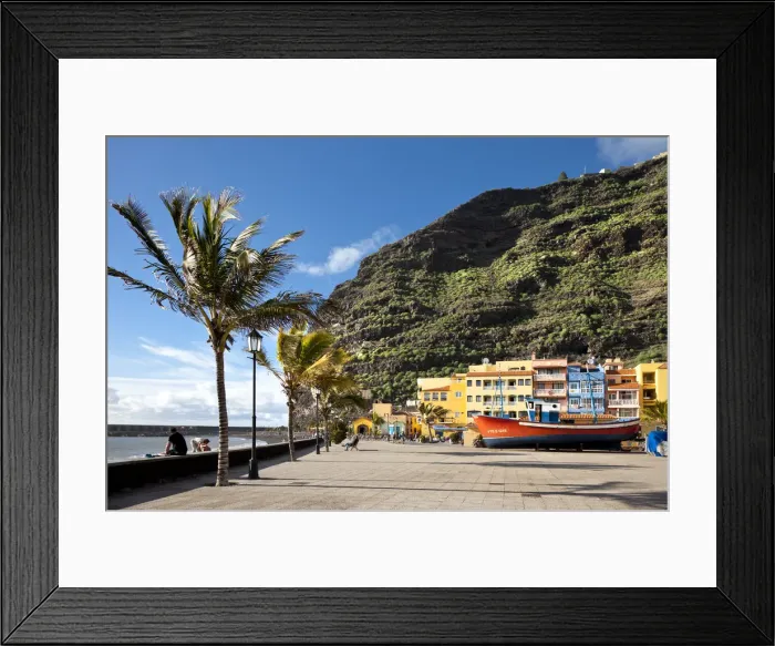 Framed Print : Promenade, Puerto Tazacorte, La Palma, Canary Islands, Spain Framed Print : Promenade, Puerto Tazacorte, La Palma, Canary Islands, Spain