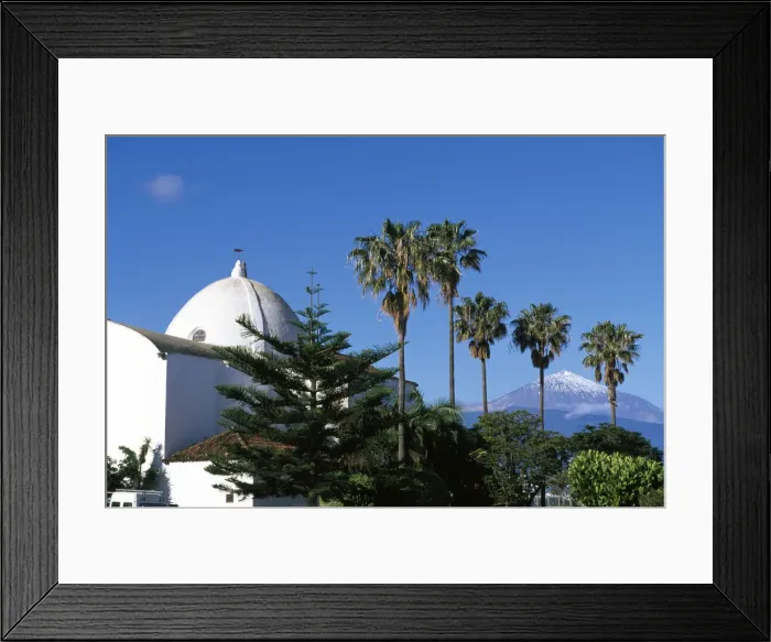 Framed Print : Church in El Sauzal, Tenerife, Canary Islands, Spain